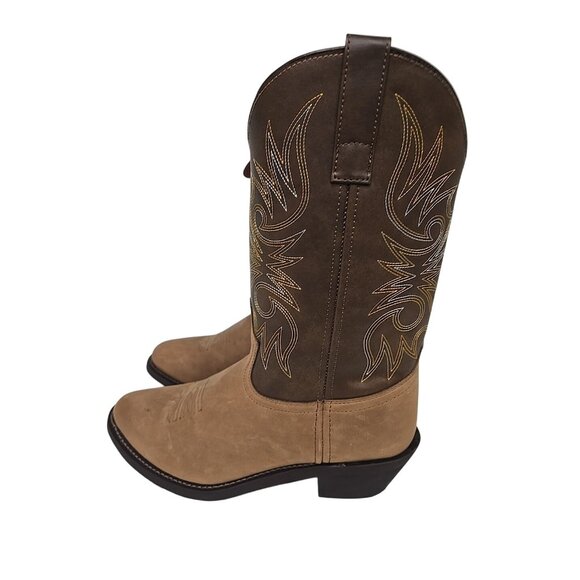 Laredo Men's 12" Paris Western Cowboy Boot 4242 Brown Size 10D - Picture 3 of 6